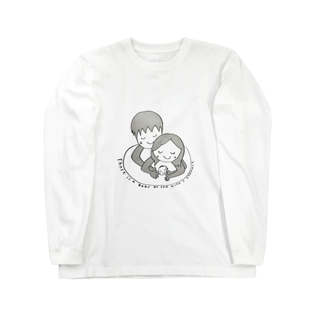 hipoapoの妻のお腹には赤ちゃんがいます☆ ロングスリーブTシャツ