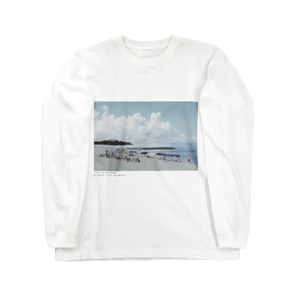 mountain.meのbeautiful beach ロングスリーブTシャツ