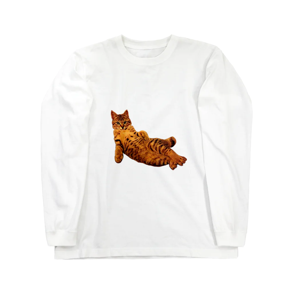 Elegant CatのElegant Cat ③ ロングスリーブTシャツ