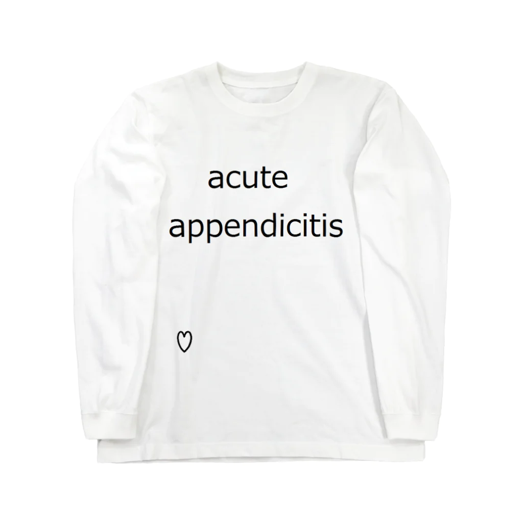 momo310のacute appentictis  ロングスリーブTシャツ