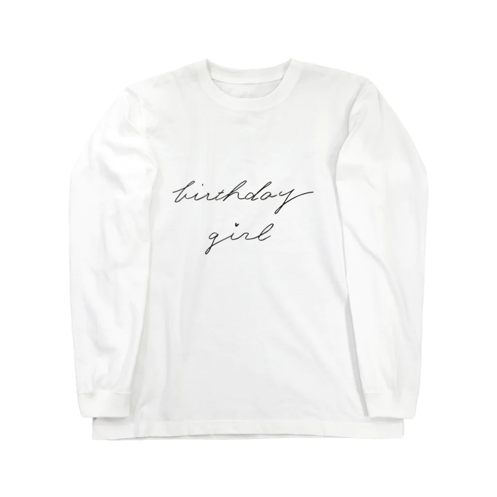 polkadotのbirthday girl Long Sleeve T-Shirt