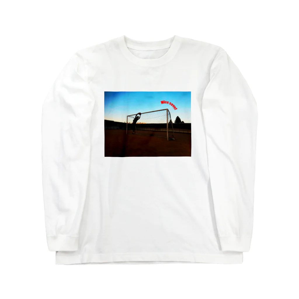 akiyanのNice save!  サッカー Long Sleeve T-Shirt