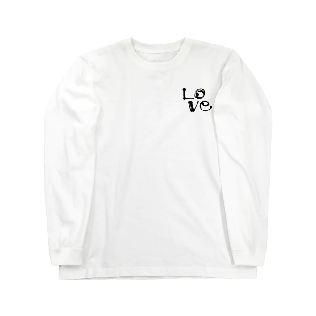 Rei Japanese Calligraphy Designのブラッシュラインシリーズ９ ロングスリーブTシャツ