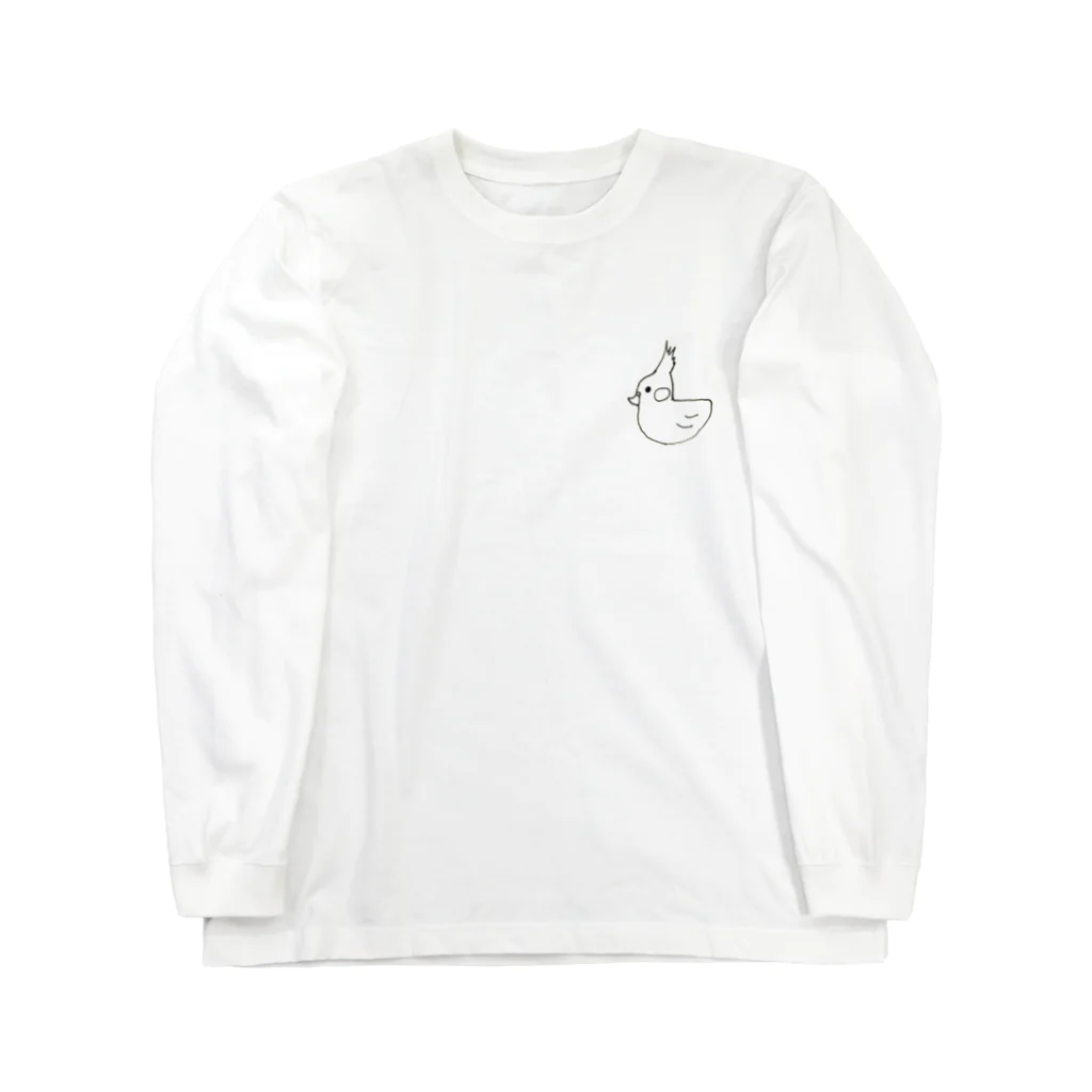 TEGAKI!!のオカメインコをお風呂に浮かべたい Long Sleeve T-Shirt