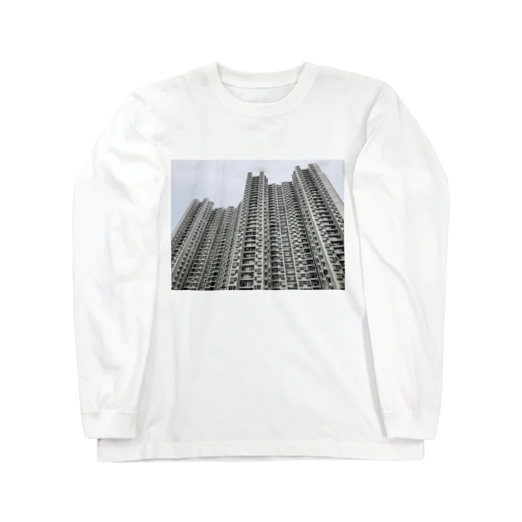 apartment_megの高層アパートメント ロングスリーブTシャツ