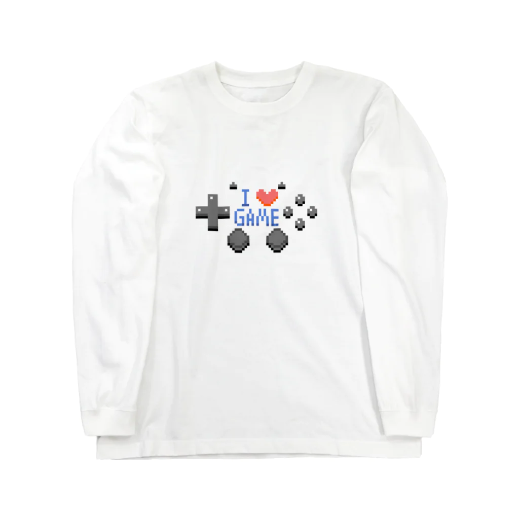 Asterisk shopのI LOVE GAME 롱 슬리브 티셔츠