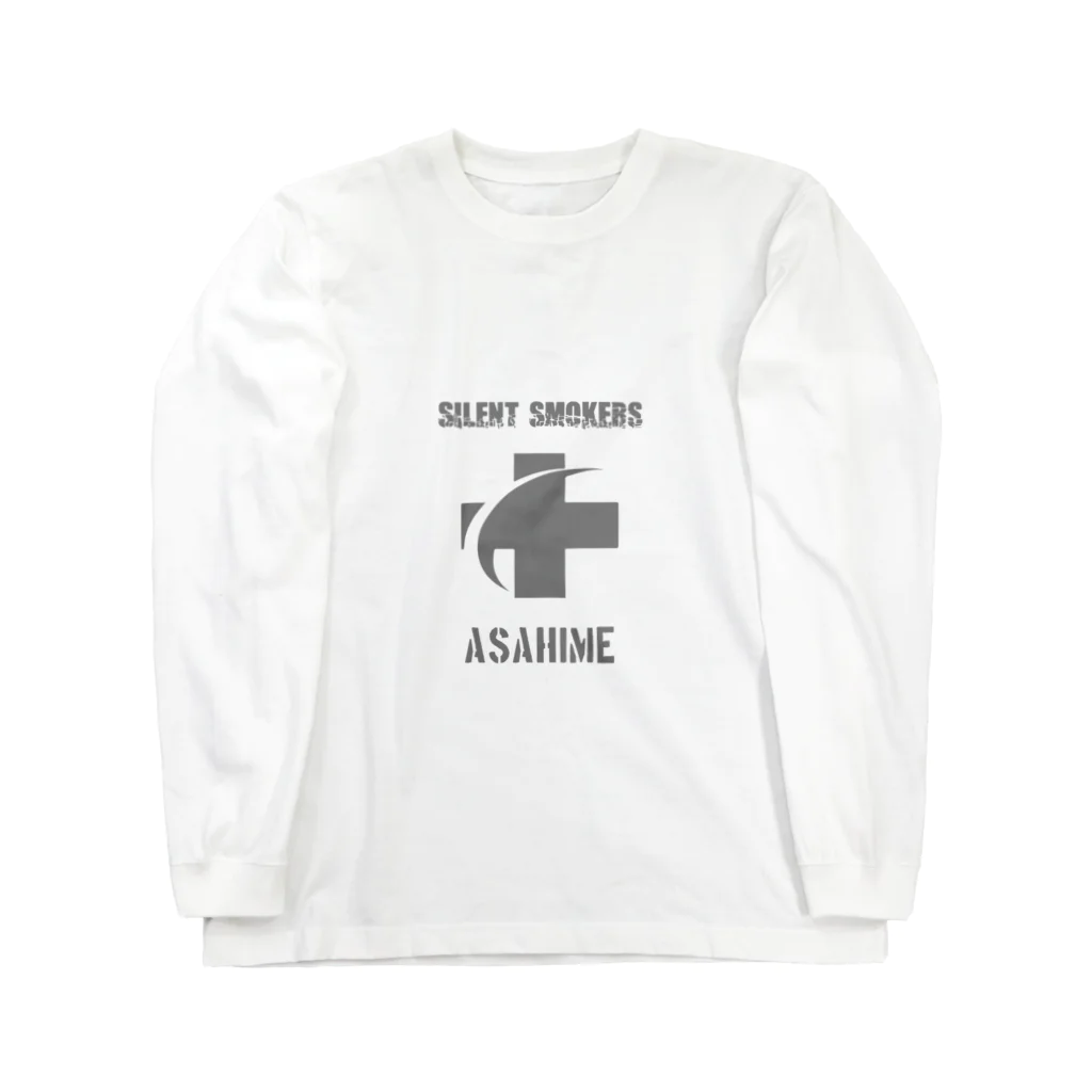 head_shop_asahime_marijuanaのsilent smoker ロングスリーブTシャツ