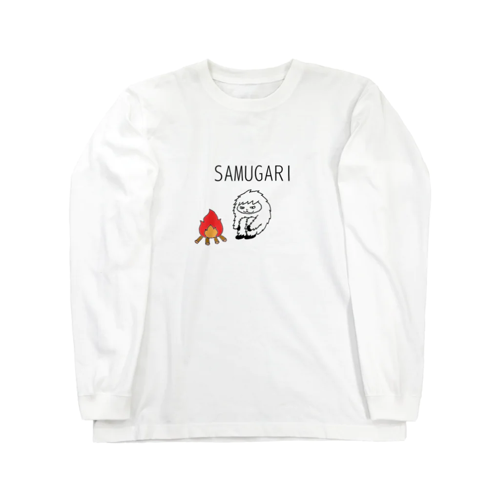 GAHAKUの(淡色)YUKIotokoくん 寒がりver. ロングスリーブTシャツ