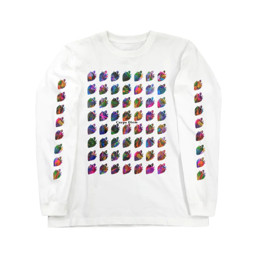 hitsuji-yaのCarpe Diem 紫苺御殿 Long Sleeve T-Shirt