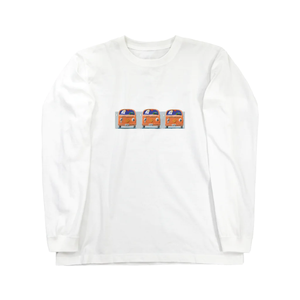 フルーツやレトロ雰囲気な物のデザインの洋服やバッグの販売のArtz car Long Sleeve T-Shirt