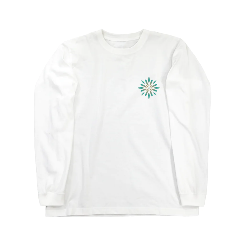 ハワイスタイルクラブの〔Back Print〕SURF FLOWER Long Sleeve T-Shirt