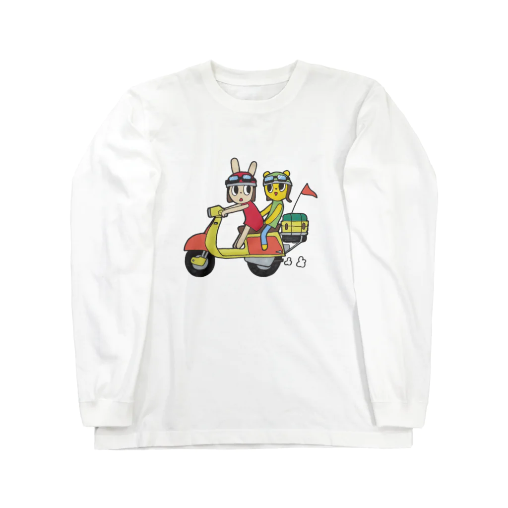 ココロスキップのスクーターロングTシャツ Long Sleeve T-Shirt