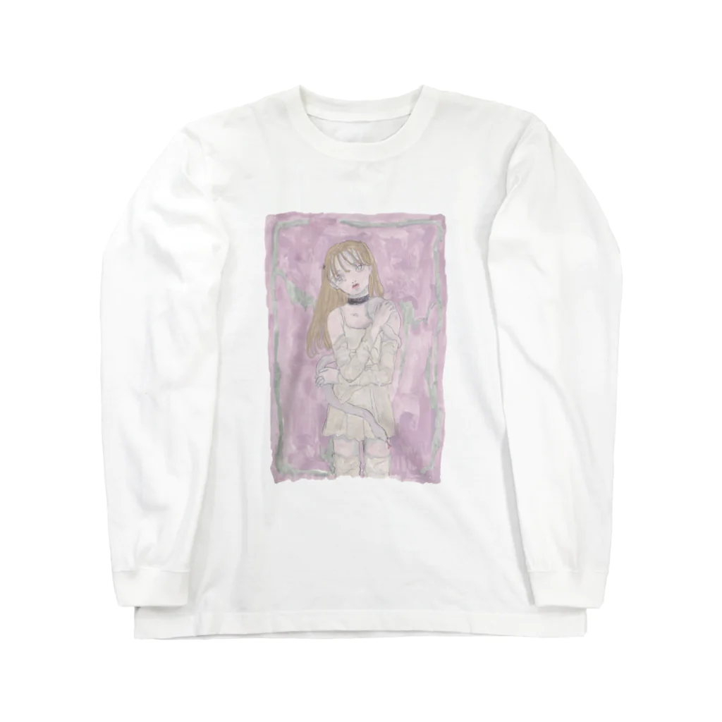 毬谷静 – Shizuka Mariya –の蛇とガール Long Sleeve T-Shirt