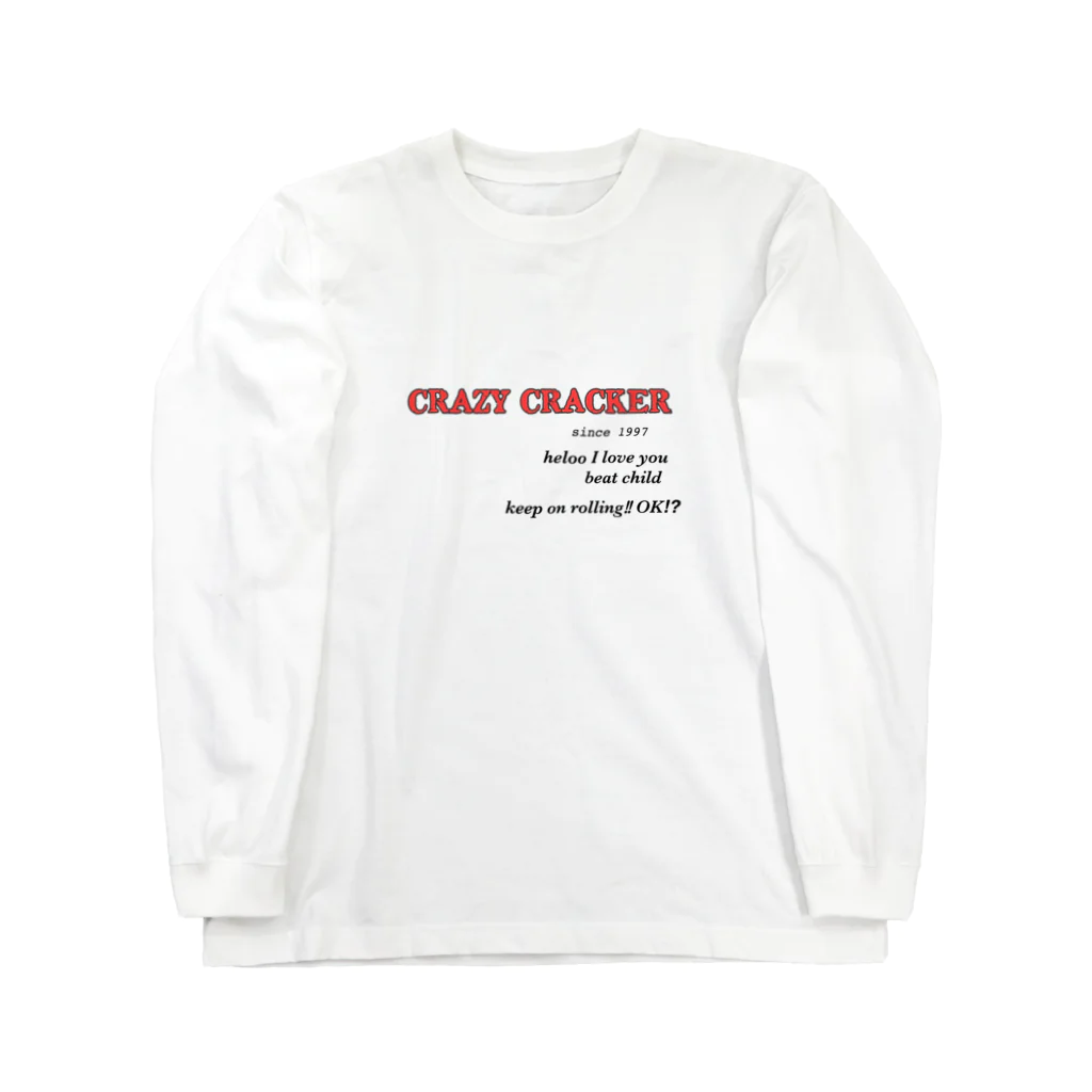 deresukebeのCRAZY CRACKER Long Sleeve T-Shirt