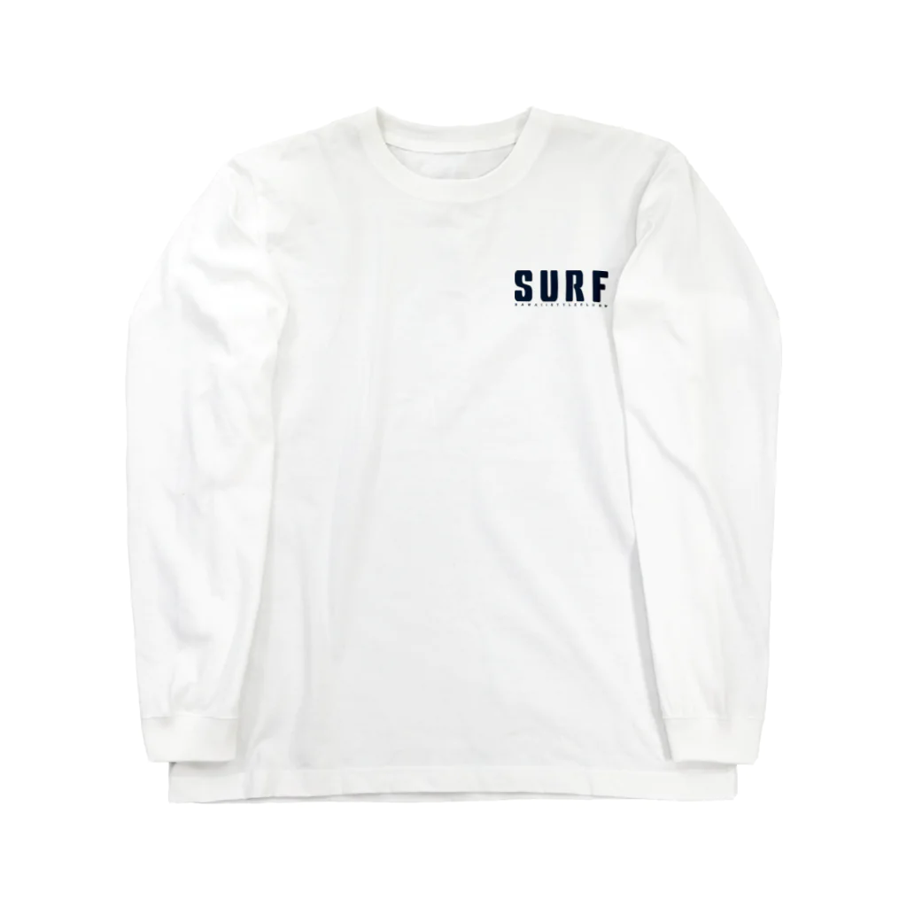 ハワイスタイルクラブの〔Back Print〕Just SURF Long Sleeve T-Shirt