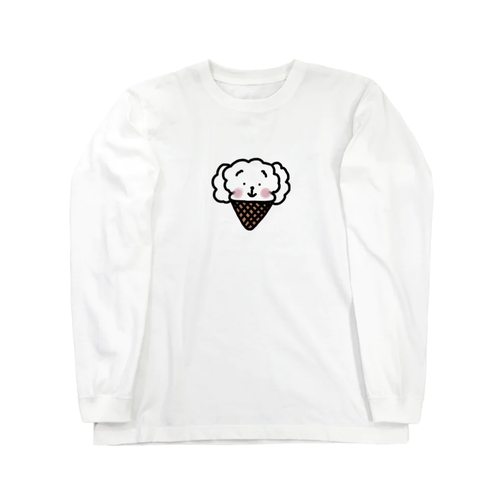 cocomarinのソフトクリーム犬 Long Sleeve T-Shirt