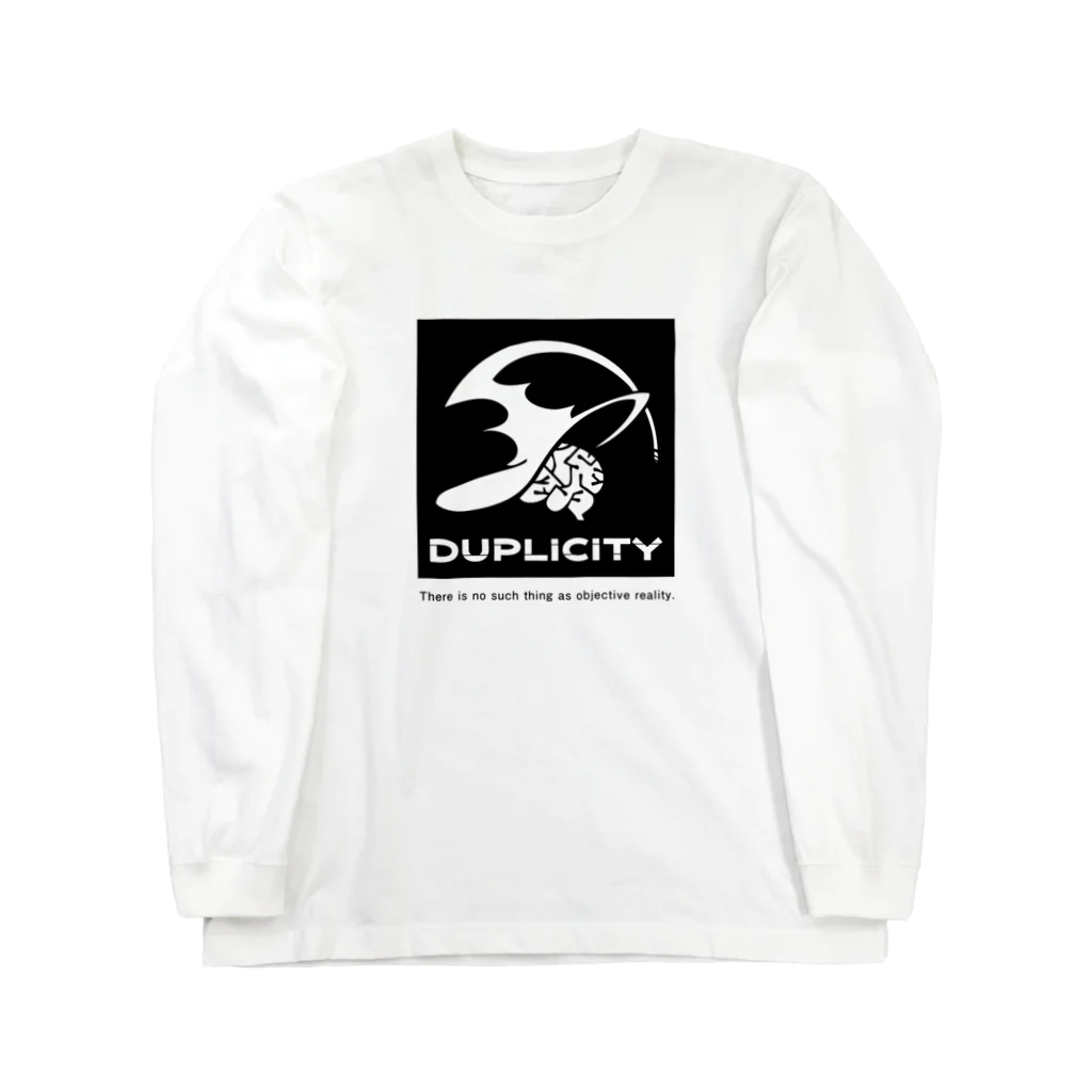 モグモのSUZURIのDUPLICITY シャツ ロングスリーブTシャツ