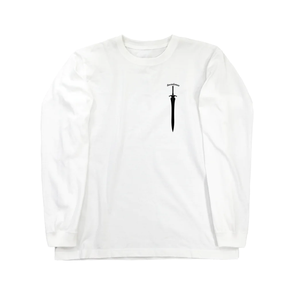 Studio Originの"Swordman" ソードマン_White Long Sleeve T-Shirt