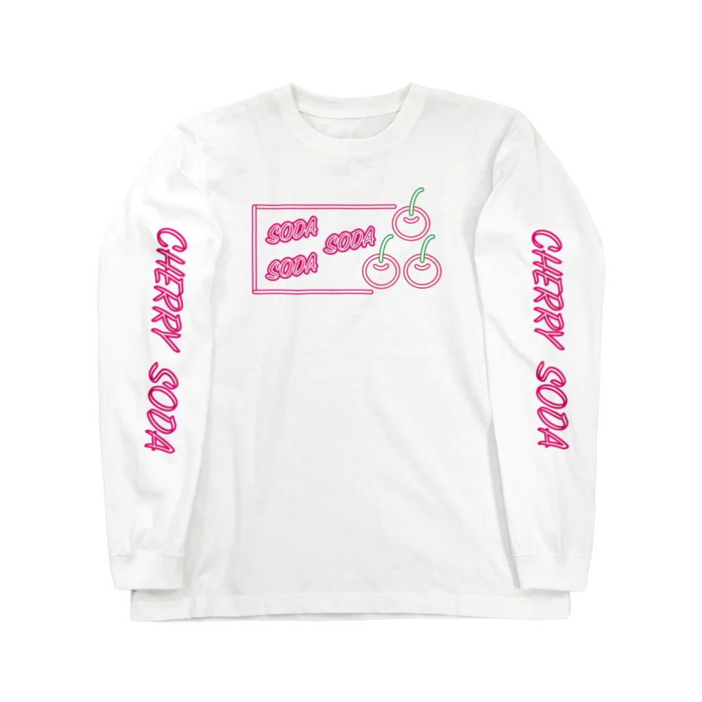 lady_go_landのcherry & SODA SODA SODA ‼︎ Long Sleeve T-Shirt