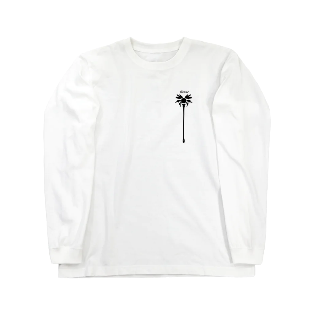 Studio Originの"Wizard" ウィザード_White Long Sleeve T-Shirt