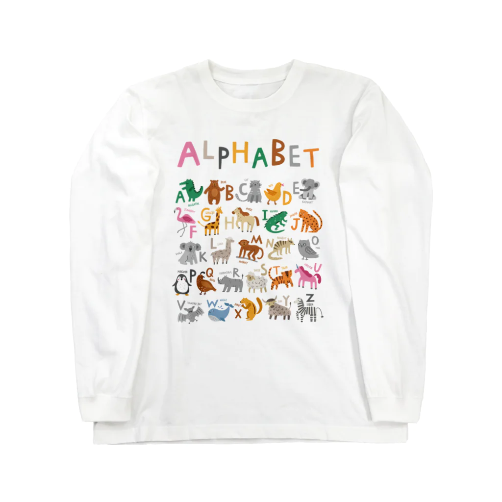 mavshineのアパレル知育 「あるふぁべっと」 Long Sleeve T-Shirt