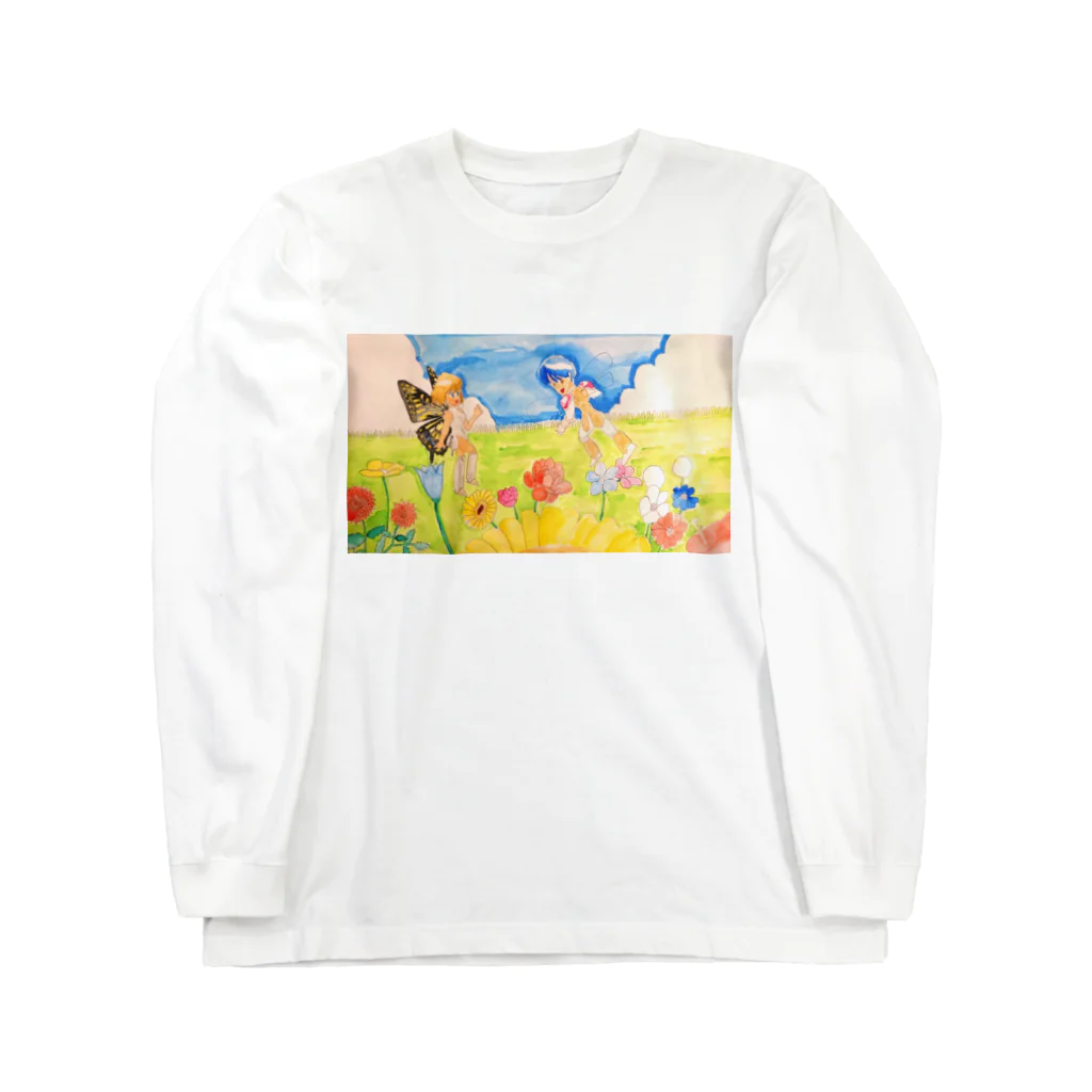 LIONの信仰的ショップの花畑の邂逅 Long Sleeve T-Shirt