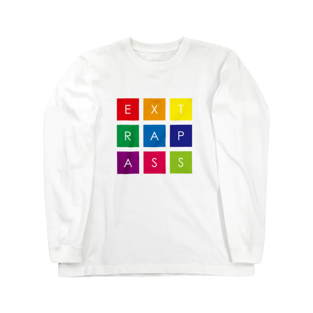 ExtraPass エクストラパス のCOLORFUL SQUARE LOGO ロングスリーブTシャツ