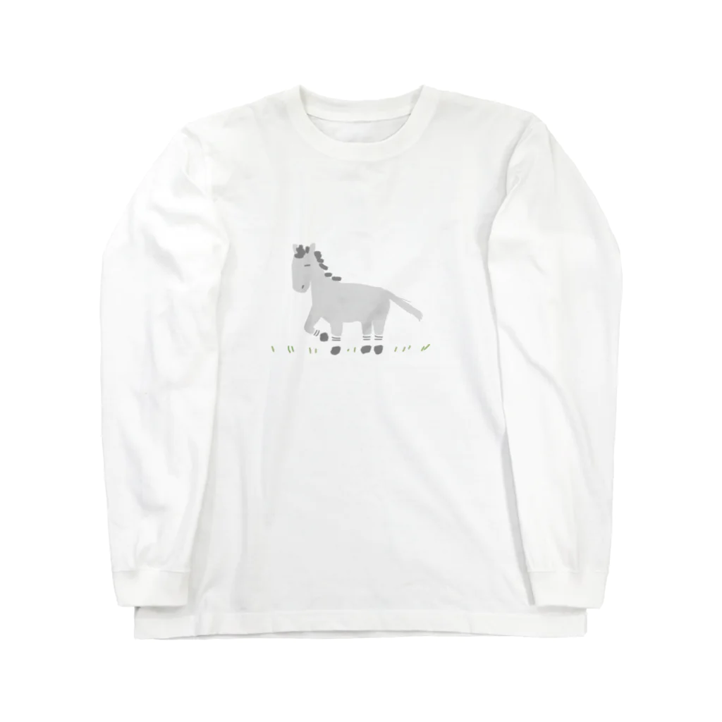 nillaの芦毛の牝馬ちゃん Long Sleeve T-Shirt