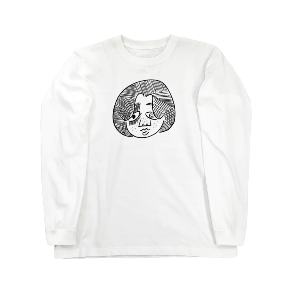 MISAKI MATSUMOTOのセンター分け Long Sleeve T-Shirt