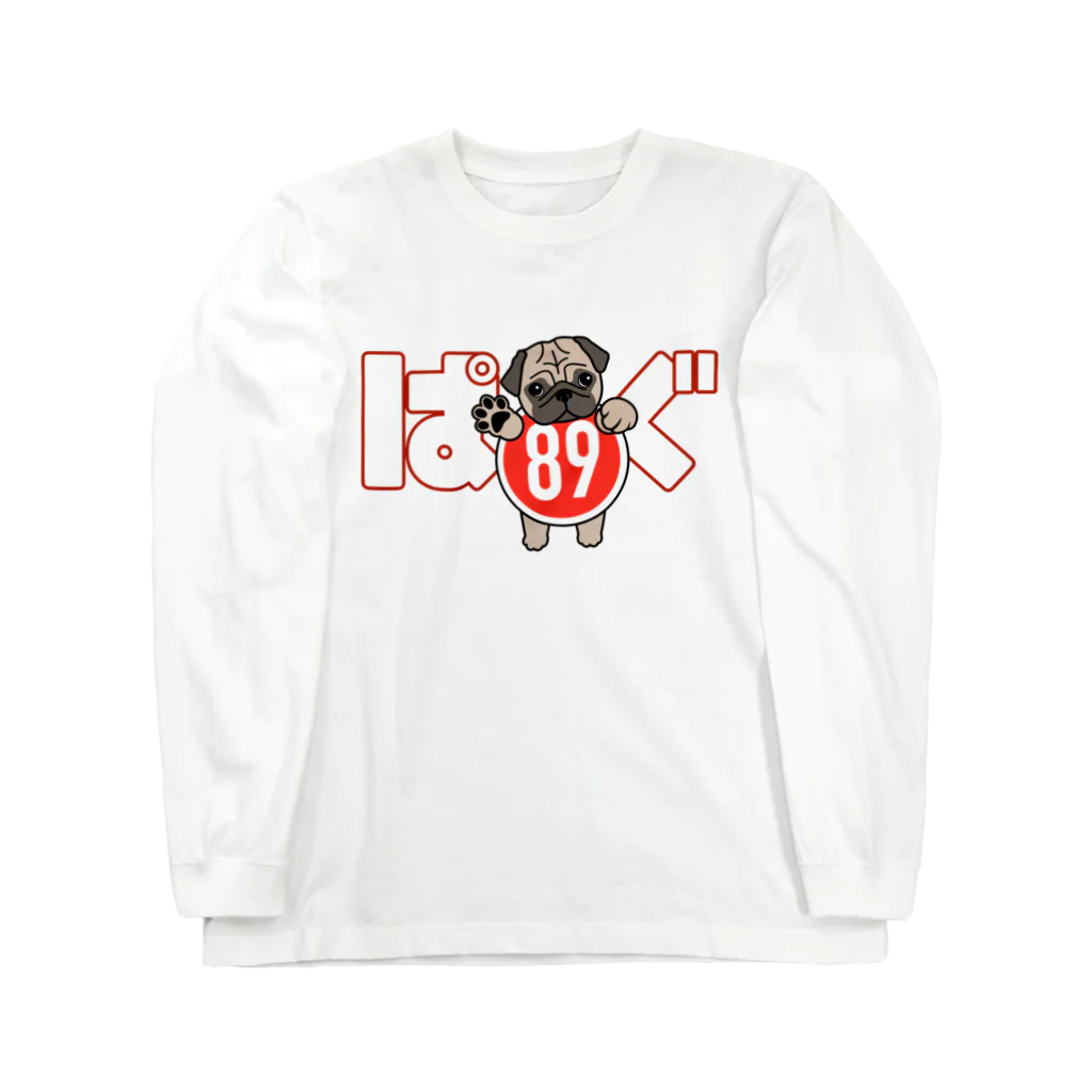 パグ PUG ぱぐ  OHMAI GALLERYのPUG-パグ-ぱぐ-パーグー ロングスリーブTシャツ Long Sleeve T-Shirt