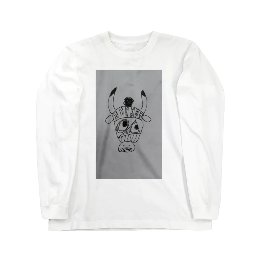 焼き肉もつ煮のウシのようせい。 Long Sleeve T-Shirt