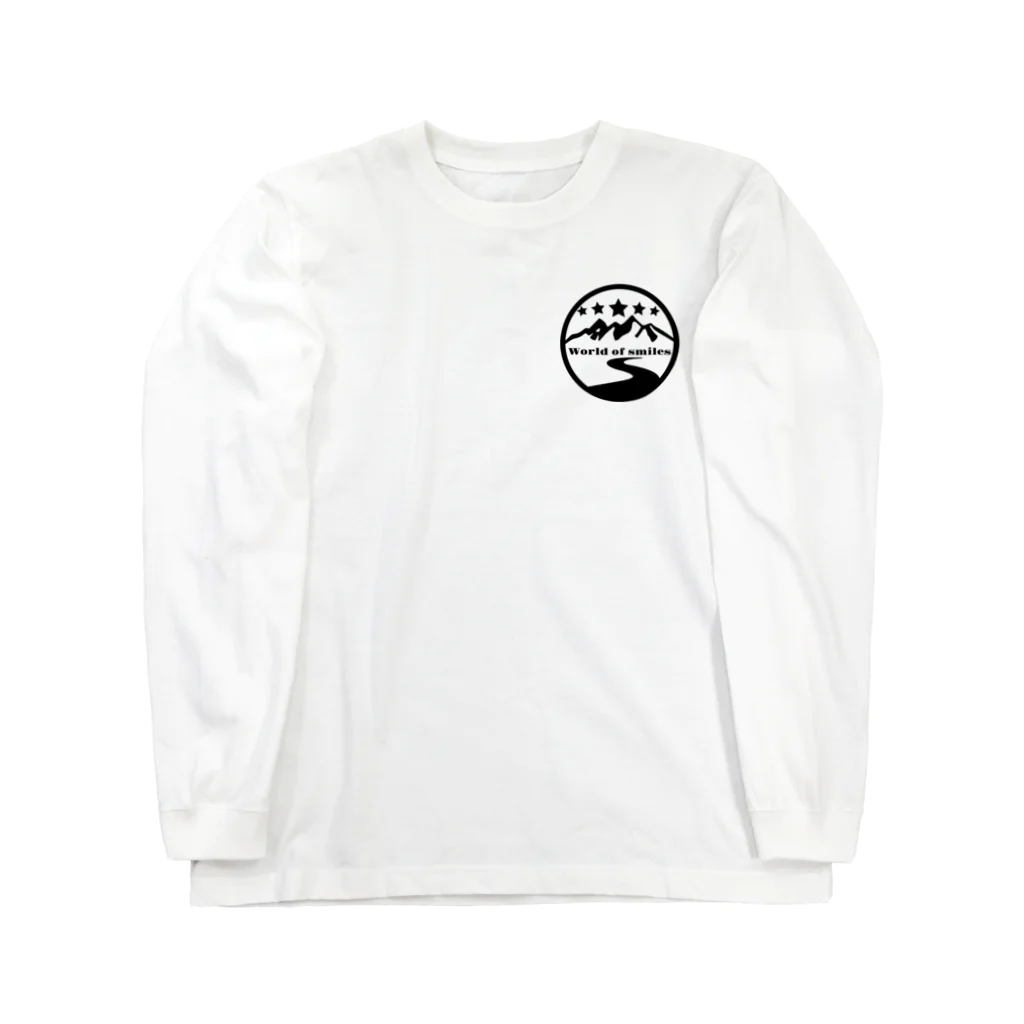 Worldofsmilesのロゴ　ロングスリーブTシャツ Long Sleeve T-Shirt