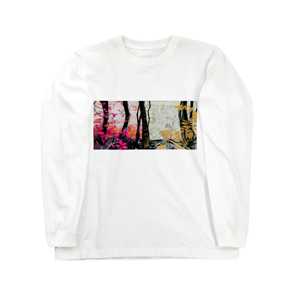  prièreの4つの景色(ピンク、ゴールド) Long Sleeve T-Shirt