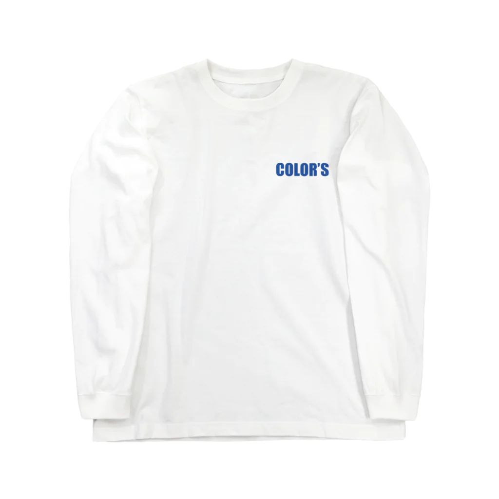 マタギデザインのカラーズロンTブルー Long Sleeve T-Shirt