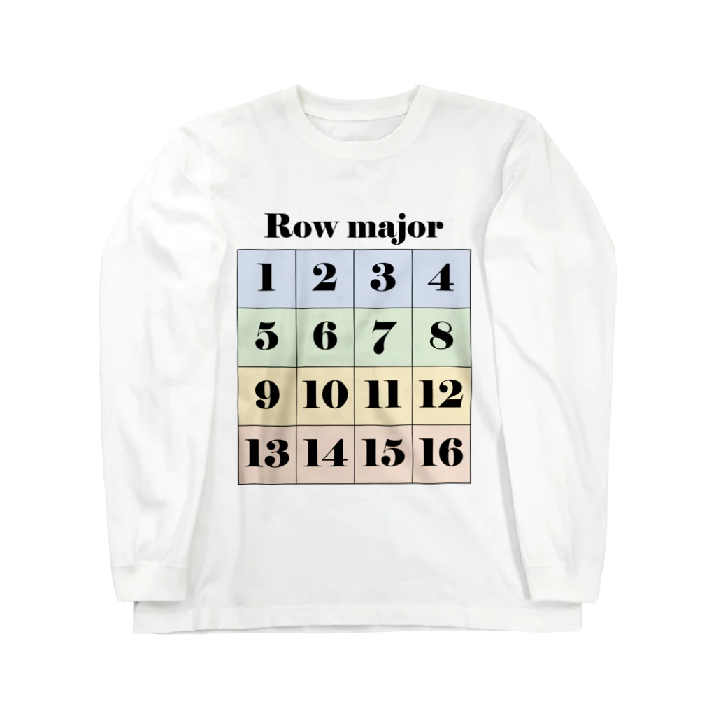 サイトウさんのRow major Long Sleeve T-Shirt