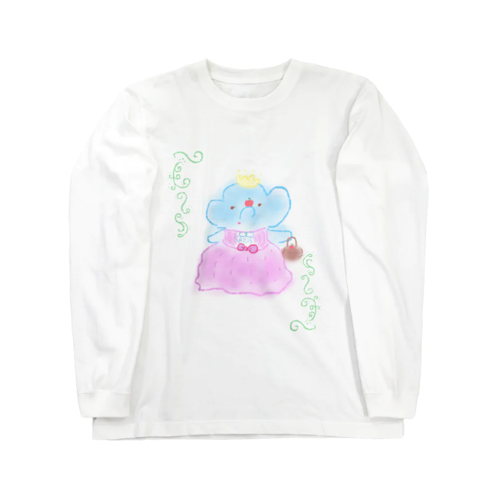 はなーズしょぺpaOのぱおちゃんのりんごはいかが？長そで Long Sleeve T-Shirt