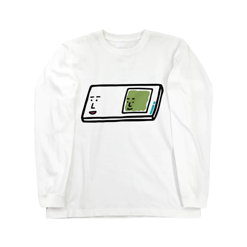 うえたに夫婦のキャラNo.57プレパラートくん（スライドガラスとカバーガラスくん） Long Sleeve T-Shirt