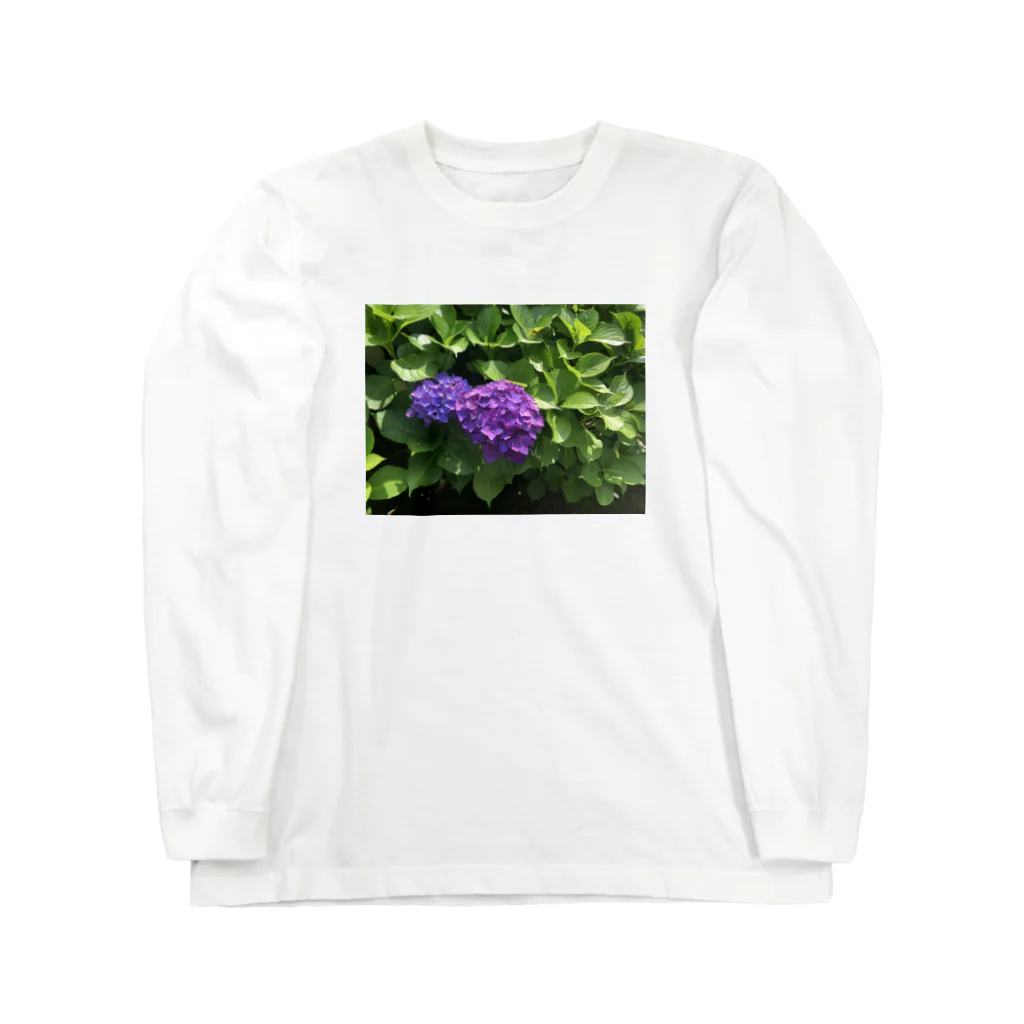 なほ◎6ーピーの紫陽花 Long Sleeve T-Shirt