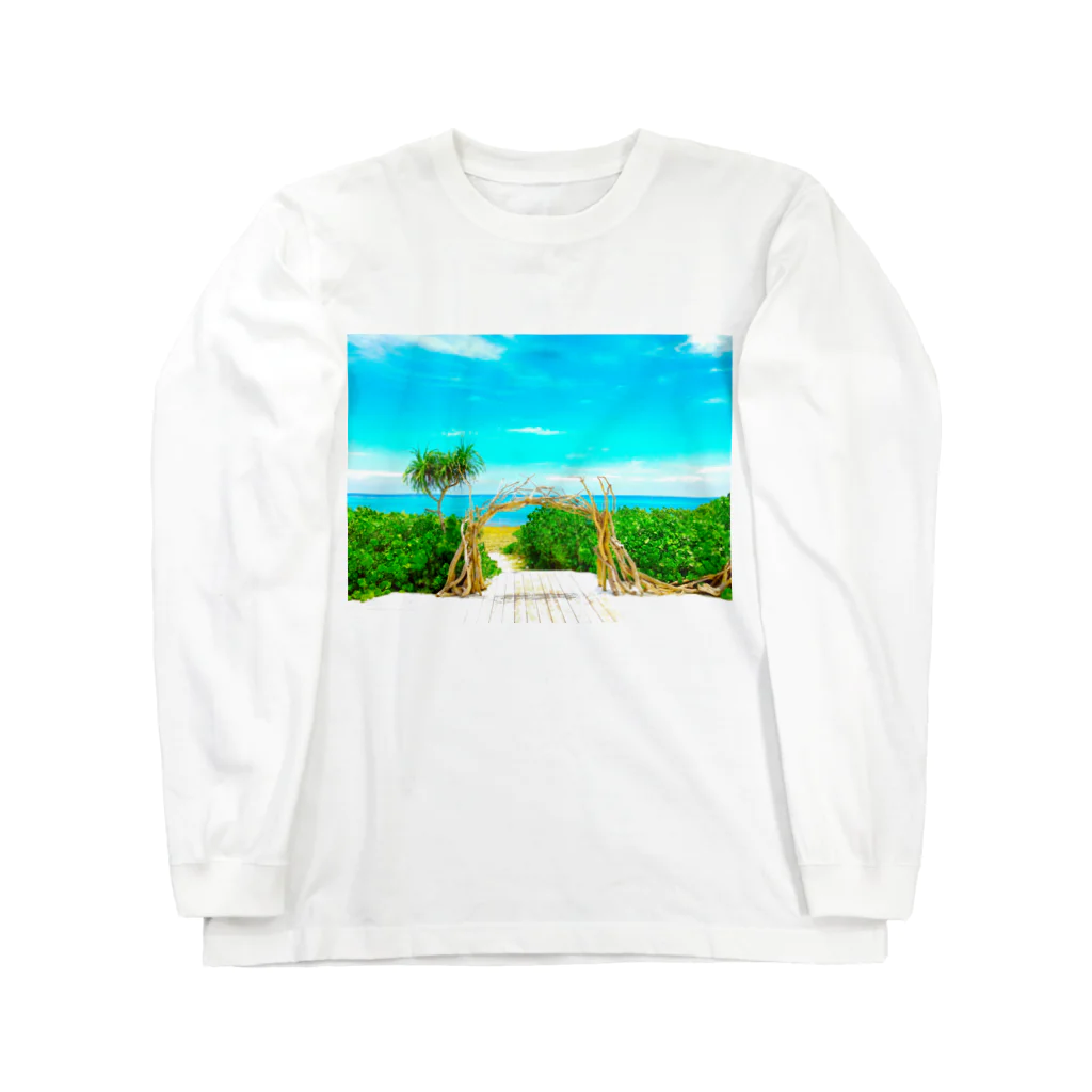 mizuphoto galleryの楽園への扉 Long Sleeve T-Shirt