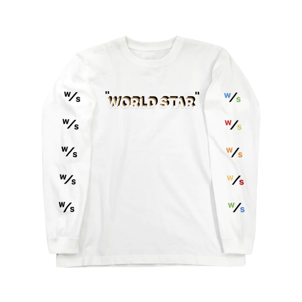 WORLD STAR OfficeのWORLD STAR ロゴロゴ Long Sleeve T-Shirt