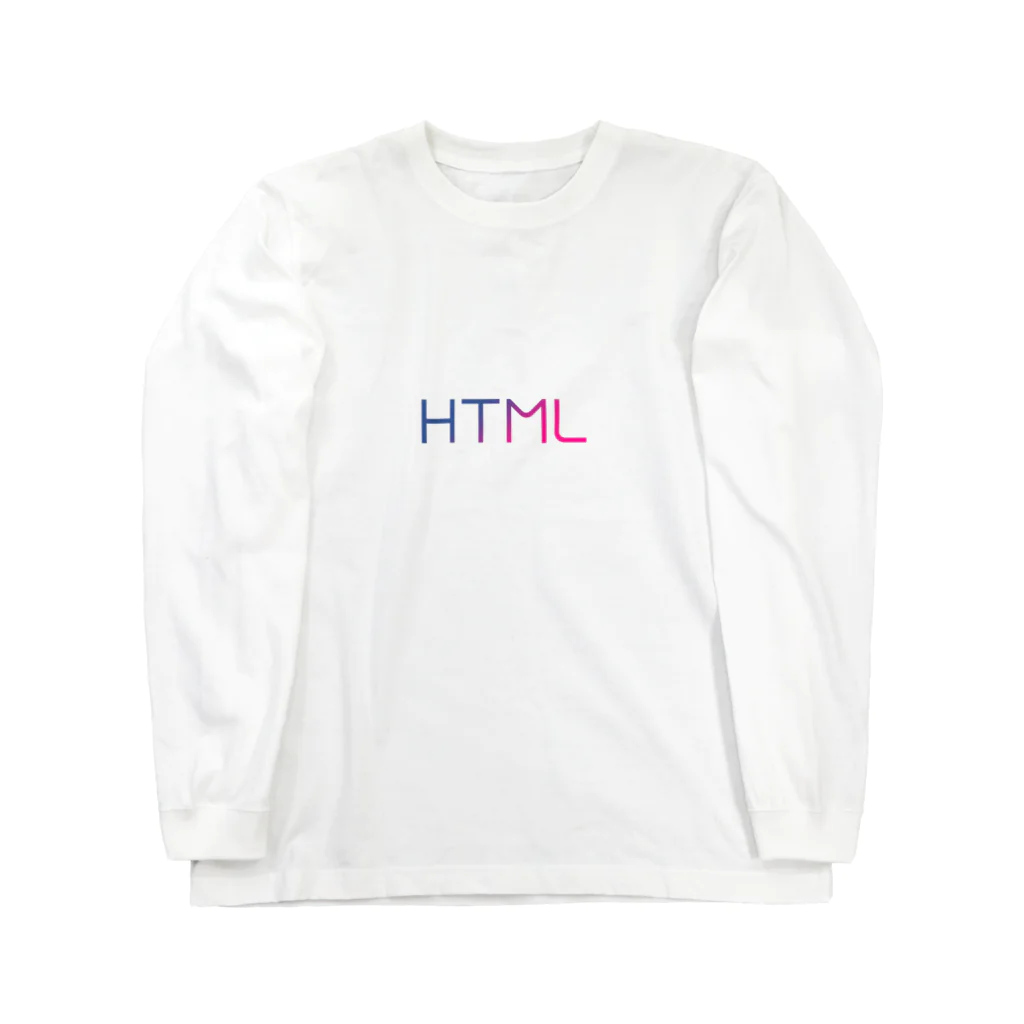 WebDesignFacts SHOPのHTMLロゴ Long Sleeve T-Shirt