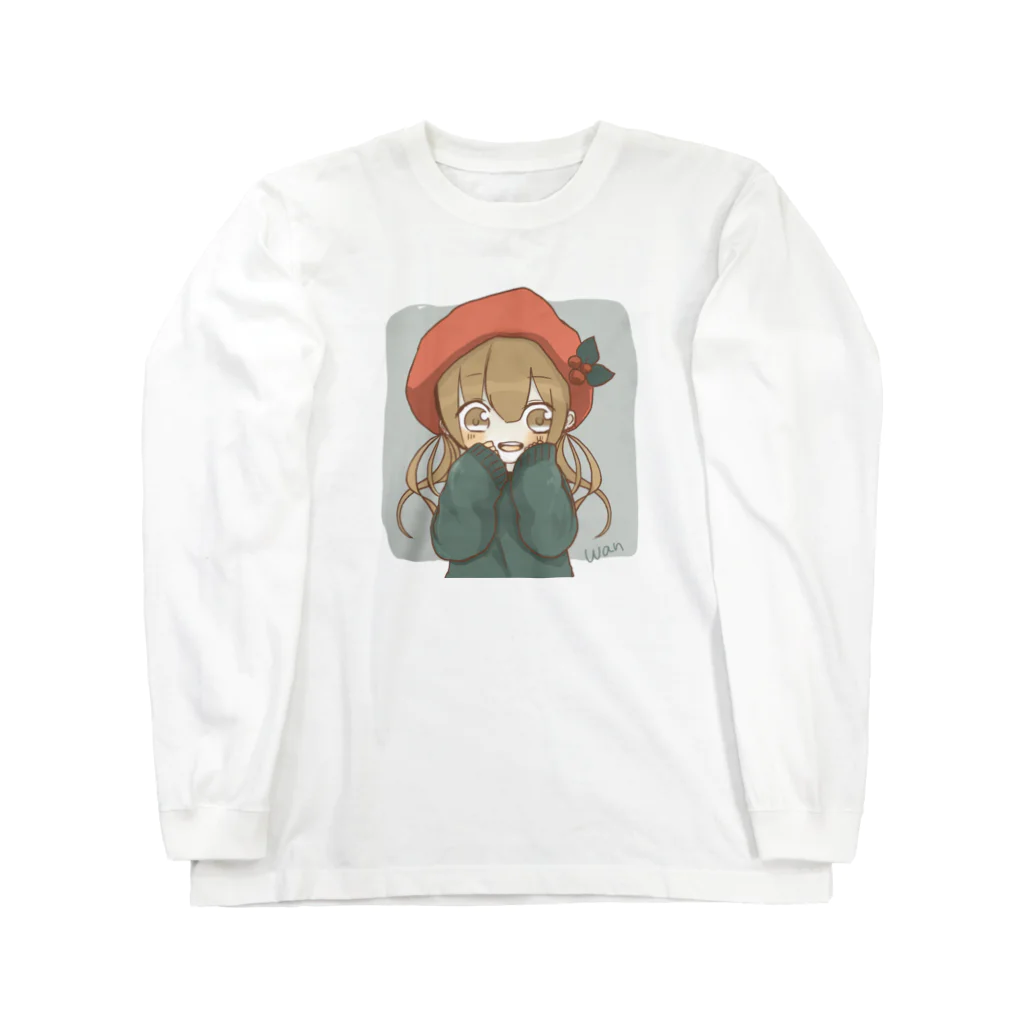 wanのおみせのわんのアイコンのながそで Long Sleeve T-Shirt