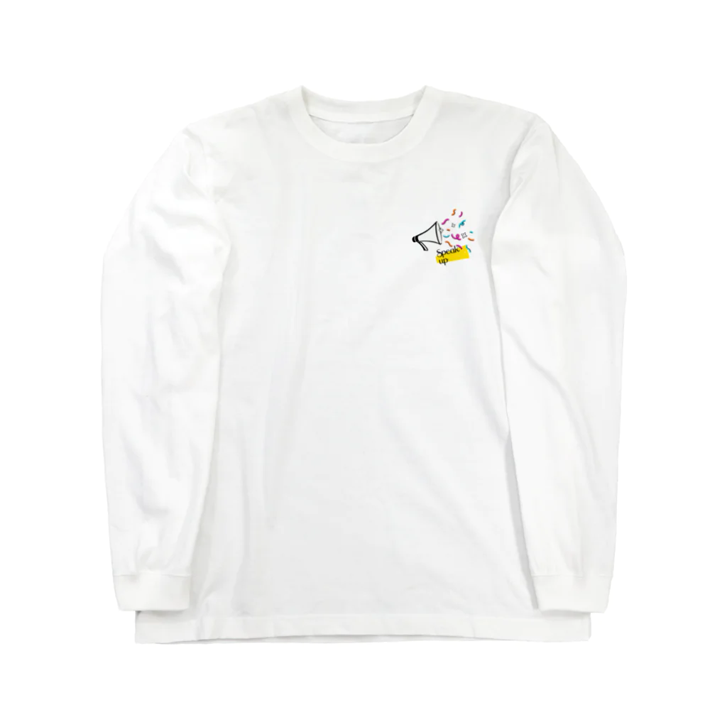 Speak upのフラワーメガホン Long Sleeve T-Shirt