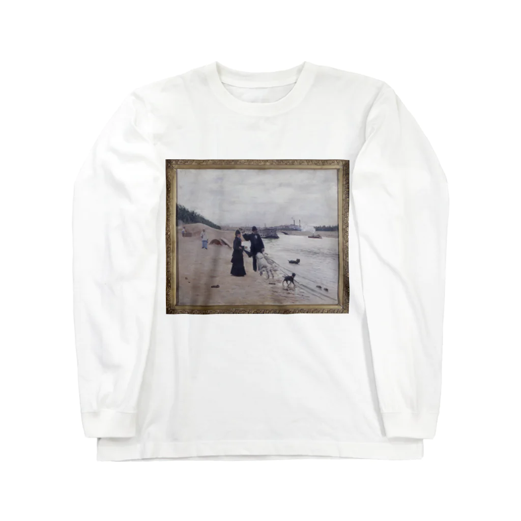 釜萢堂《かまやちどう》美術販売の「Les berges de la Seine」 Béraud, Jean／Paris Musées ロングスリーブTシャツ