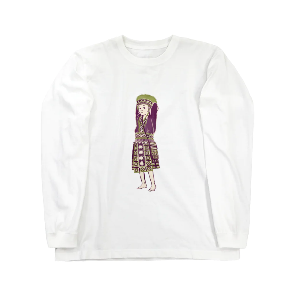 IZANAMI by Akane Yabushitaの【タイの人々】モン族の女の子 Long Sleeve T-Shirt