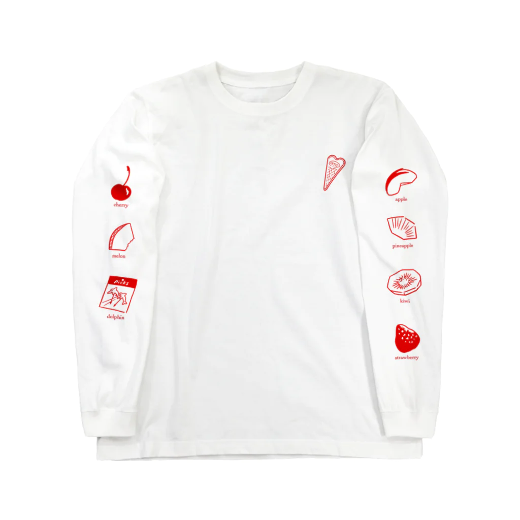 cocoliyのふるーついるかちゃんパフェ Long Sleeve T-Shirt