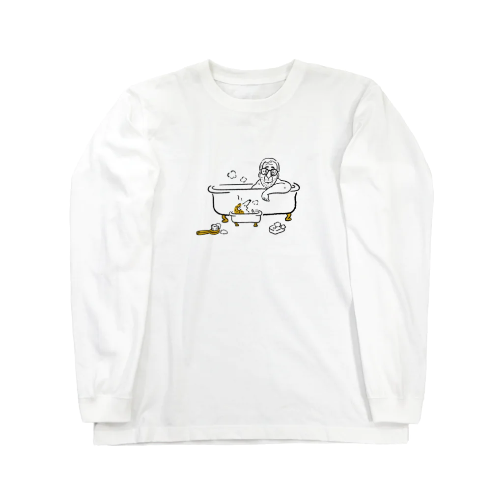 senna009のOldman in the bath Long Sleeve T-Shirt