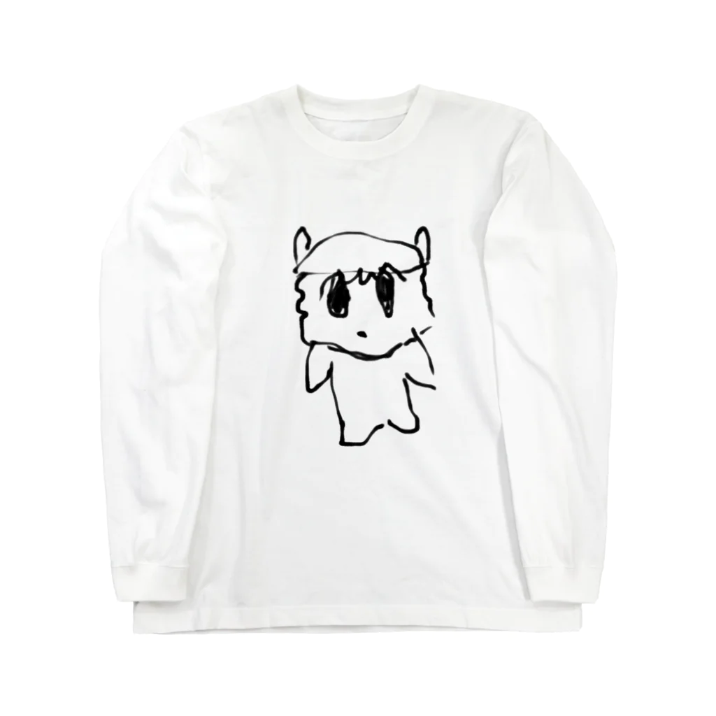 らむりん（稲垣藻郎）のシンプルむりんちゃん ロングスリーブTシャツ