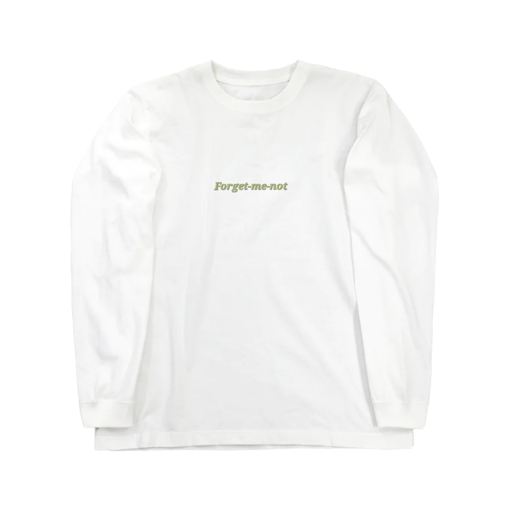 kikishopのForget-me-not(green) ロングスリーブTシャツ