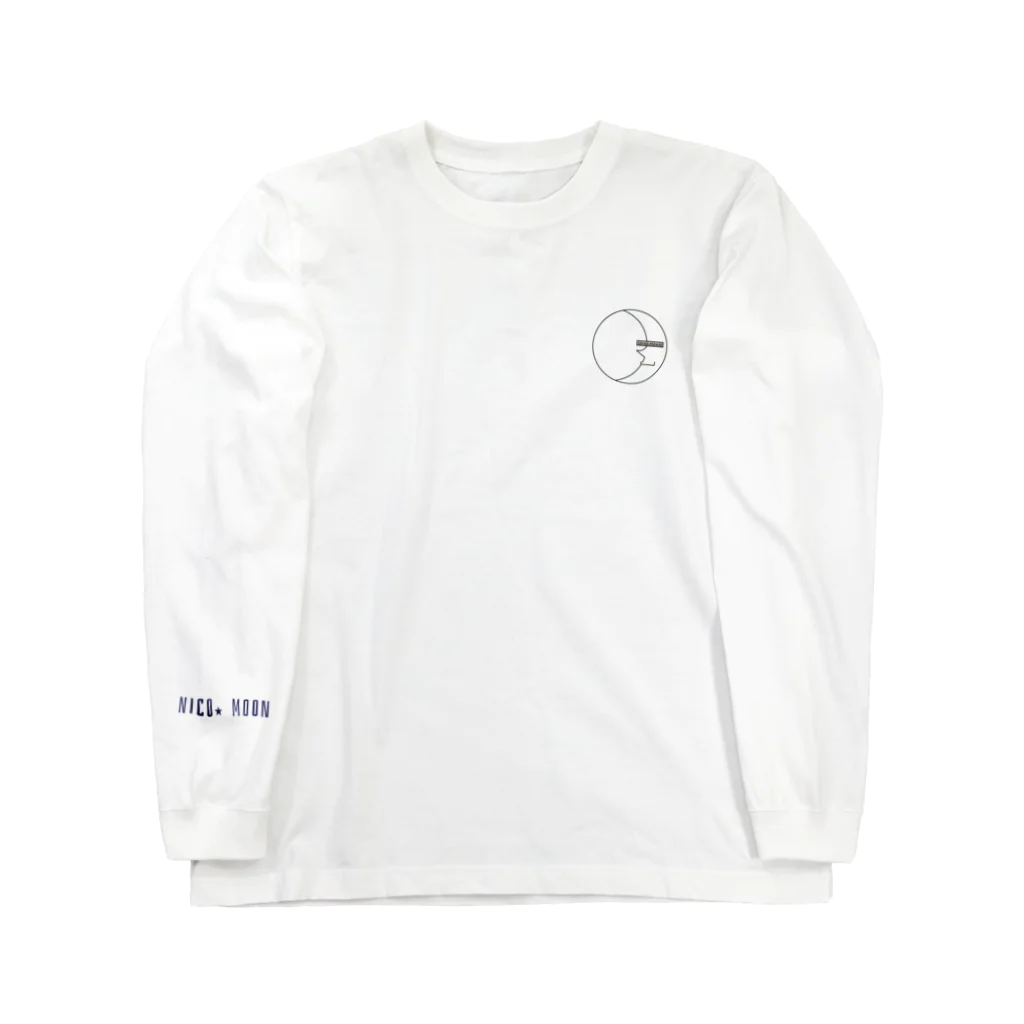 nico.moonのムーンフェイス Long Sleeve T-Shirt